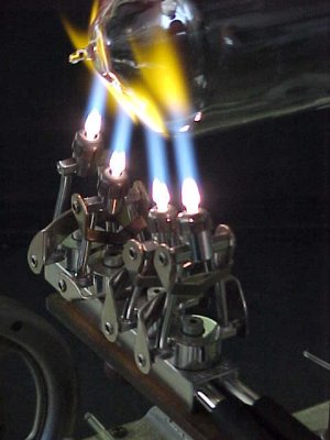 a 4 jet glass lathe burner