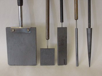 Graphite paddles, pencils and other shapes