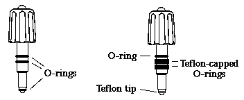 Some Teflon(tm) stopcock plugs