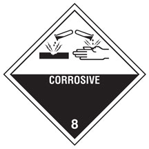 DOT Corrosive label