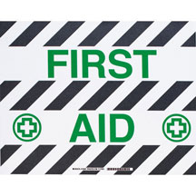 First Aid antiskid floor sign