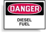 Diesel Danger Sign