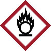 GHS flame over circle pictogram