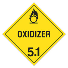 DOT 5.1 oxidizer placard