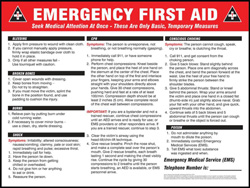 First Aid safety poster